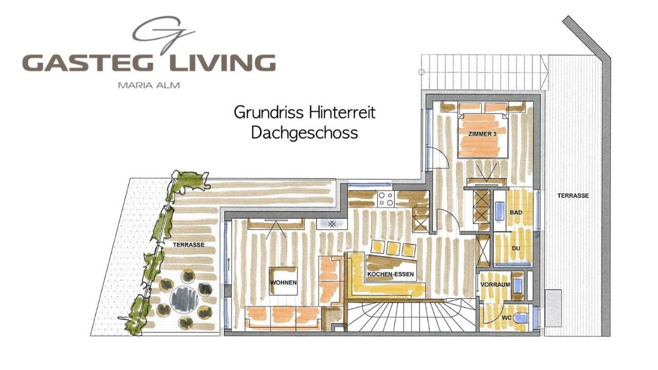 마리아알름암스타이너르넨미어 Gasteg Living 아파트 외부 사진